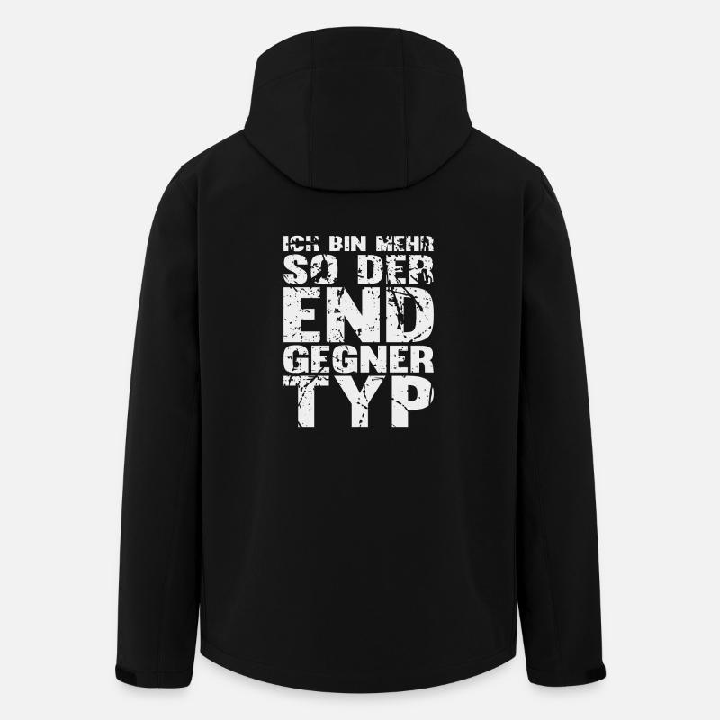 Ich bin mehr so der Endgegner Typ! - Geschenk - Recycelte Männer Softshell-Jacke von Stanley/Stella - Schwarz