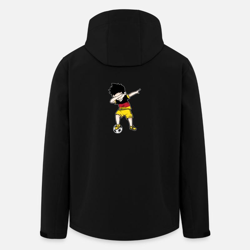 Deutschland Dabbing Fußball Spieler Dab Geschenk - Recycelte Männer Softshell-Jacke von Stanley/Stella - Schwarz