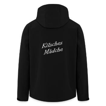 Koelsches Maedche Koelsch Freundin Koeln Koelle - Recycelte Männer Softshell-Jacke von Stanley/Stella - Schwarz - Hinten - AI Model Male 185 light (185cm)