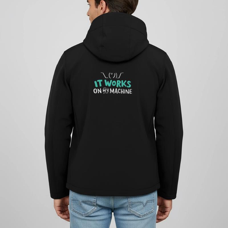 Coder Coder Informatique Développeur T-Shirt Veste softshell homme en polyester recyclé Stanley/Stella