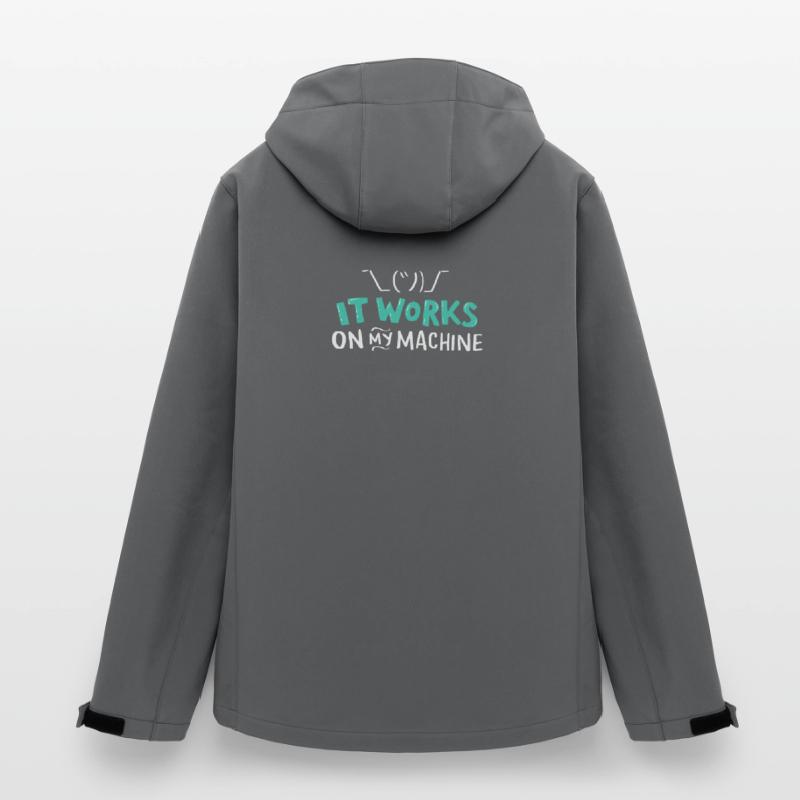 Programmer Coder Computer Science Developer T-Shirt Men’s Recycled Softshell Jacket Discoverer by Stanley/Stella