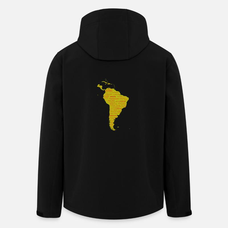 Südamerika Kontinent. Geschenkidee. - Recycelte Männer Softshell-Jacke von Stanley/Stella - Schwarz