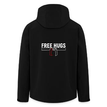Free Hugs T-Shirt sport de combat BJJ Karate Jiu Jitsu - Veste softshell homme en polyester recyclé Stanley/Stella - noir - Dos - AI Model Male 185 light (185cm)