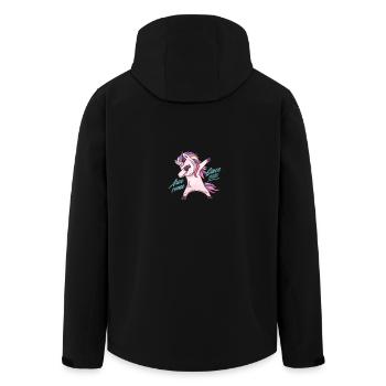 Awesome Since2005 Unicorn - Recycelte Männer Softshell-Jacke von Stanley/Stella - Schwarz - Hinten - AI Model Male 185 light (185cm)
