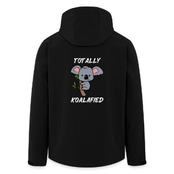 Sweet Baby Koala Little Baby Koala Eucalyptus - Men’s Recycled Softshell Jacket by Stanley/Stella - black - Back - AI Model Male 185 light (185cm)