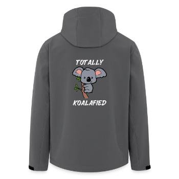 Sweet Baby Koala Little Baby Koala Eucalyptus - Men’s Recycled Softshell Jacket by Stanley/Stella - anthracite - Back - AI Model Male 185 light (185cm)