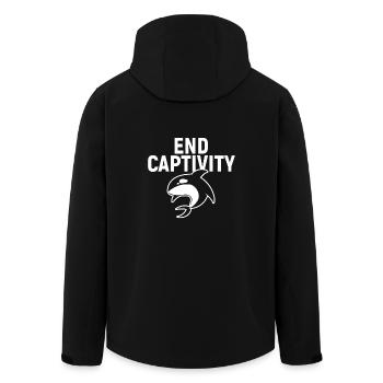 End Captivity - Veste softshell homme en polyester recyclé Stanley/Stella - noir - Dos - AI Model Male 185 light (185cm)