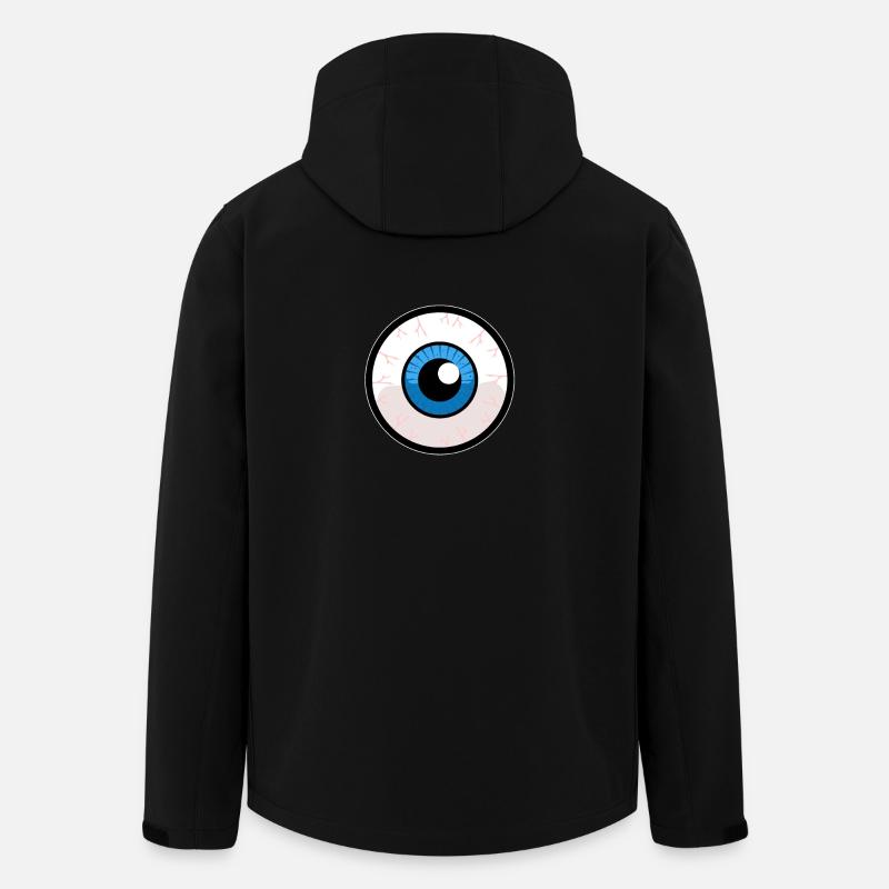 Human eyeball design graphics - Men’s Recycled Softshell Jacket by Stanley/Stella - black
