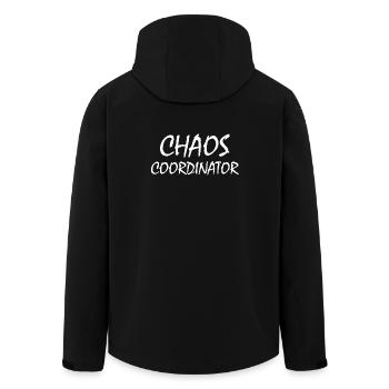 Chaos Coordinator Vater Mutter Geschenk Geburtstag - Recycelte Männer Softshell-Jacke von Stanley/Stella - Schwarz - Hinten - AI Model Male 185 light (185cm)