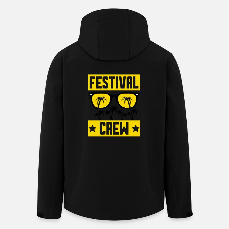 Festival Crew - Men’s Recycled Softshell Jacket by Stanley/Stella - black