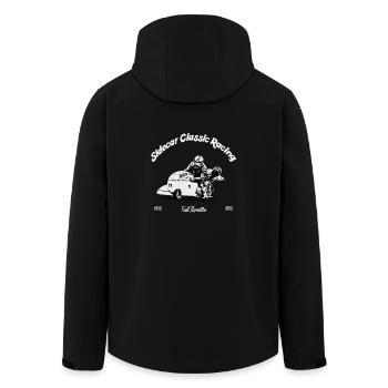 Sidecar Classic Racing - Recycelte Männer Softshell-Jacke von Stanley/Stella - Schwarz - Hinten - AI Model Male 185 light (185cm)