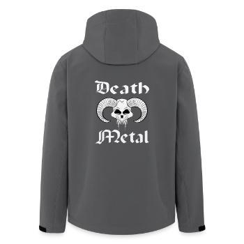 Death Metal - Men’s Recycled Softshell Jacket by Stanley/Stella - black - Back - AI Model Male 185 light (185cm)