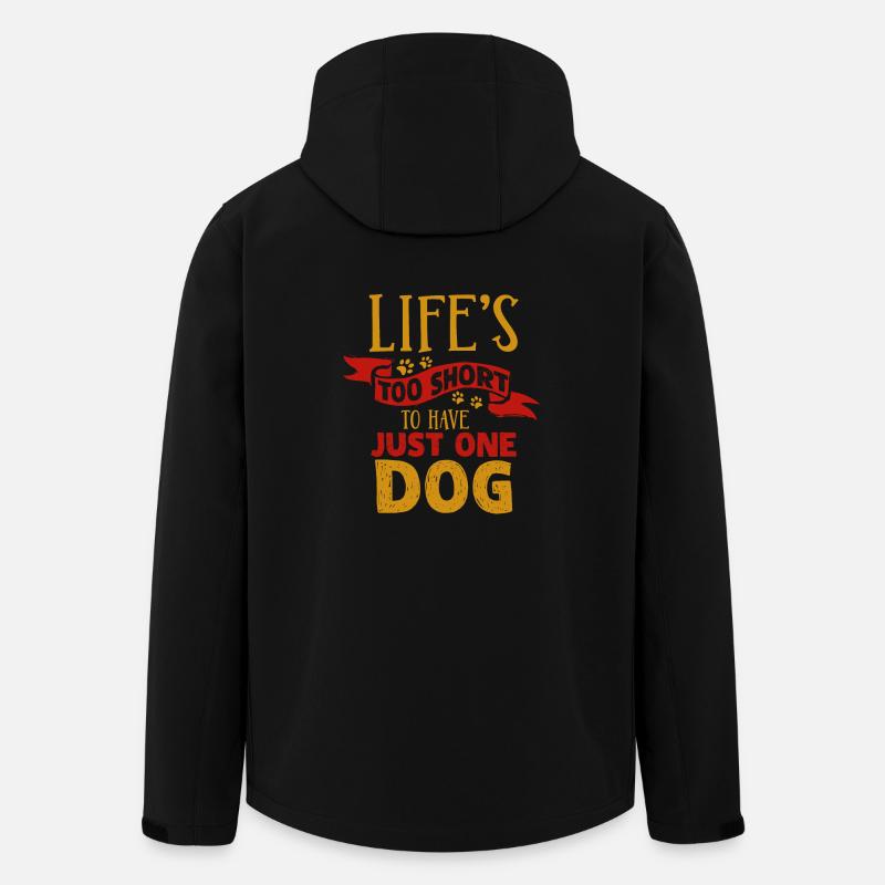 Hund - Recycelte Männer Softshell-Jacke von Stanley/Stella - Schwarz