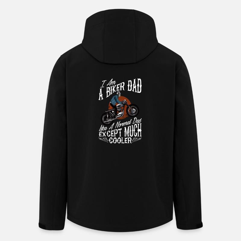 Ich bin ein Radfahrer-Vati-T-Shirt Lustiges cooles Geschenk für Vatis - Recycelte Männer Softshell-Jacke von Stanley/Stella - Schwarz