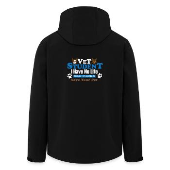 Veterinarian Veterinarian Veterinary Veterinary Animals Hu - Men’s Recycled Softshell Jacket by Stanley/Stella - black - Back - AI Model Male 185 light (185cm)