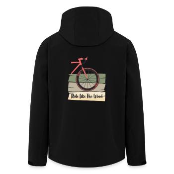Fahrrad Spruch Geschenkidee - Recycelte Männer Softshell-Jacke von Stanley/Stella - Schwarz - Hinten - AI Model Male 185 light (185cm)