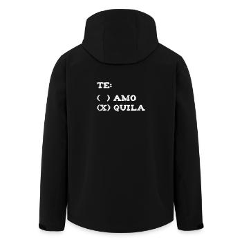 Tequila Te Amo Te Quiero / Idée cadeau - Veste softshell homme en polyester recyclé Stanley/Stella - noir - Dos - AI Model Male 185 light (185cm)