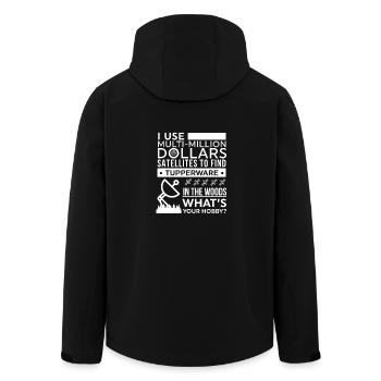 Géocaching Hobby Design - Veste softshell homme en polyester recyclé Stanley/Stella - noir - Dos - AI Model Male 185 light (185cm)