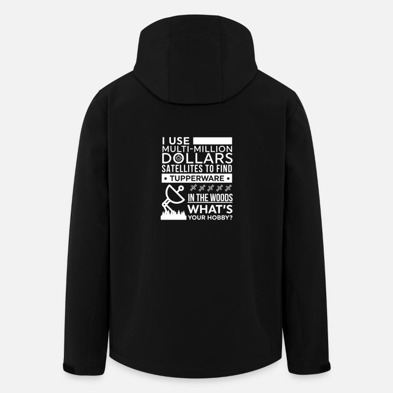 Géocaching Hobby Design - Veste softshell homme en polyester recyclé Stanley/Stella - noir