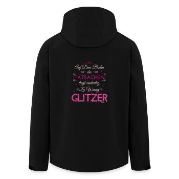 Glitter femmes cadeau maman fille drôle - Veste softshell homme en polyester recyclé Stanley/Stella - noir - Dos - AI Model Male 185 light (185cm)