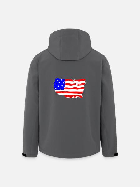 USA - Recycelte Männer Softshell-Jacke von Stanley/Stella - Schwarz