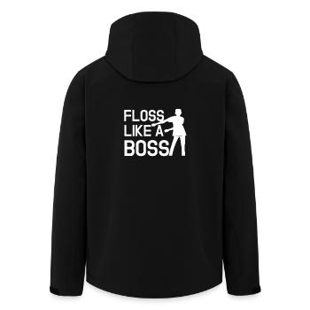 Floss Like A Boss - Recycelte Männer Softshell-Jacke von Stanley/Stella - Schwarz - Hinten - AI Model Male 185 light (185cm)