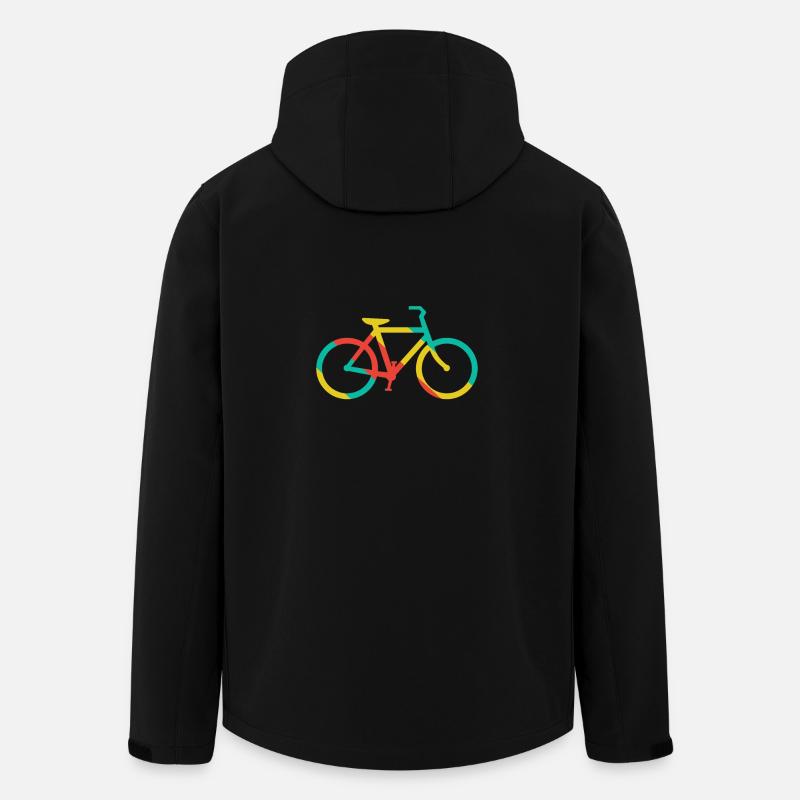 Bicycle - Retro Bike Summer Gift - Men’s Recycled Softshell Jacket by Stanley/Stella - black