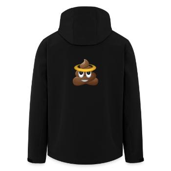 Emoji heilige Scheiße Heiligenschein Geschenk - Recycelte Männer Softshell-Jacke von Stanley/Stella - Schwarz - Hinten - AI Model Male 185 light (185cm)