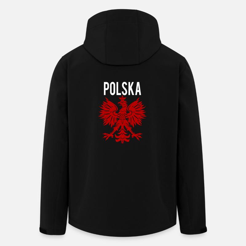 Polska Eagle - Veste softshell homme en polyester recyclé Stanley/Stella - noir