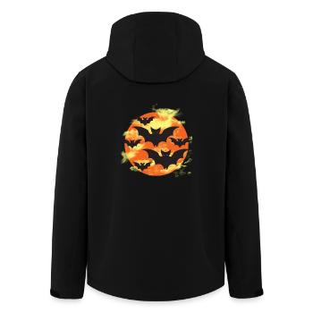 T-shirt chauve-souris - Veste softshell homme en polyester recyclé Stanley/Stella - noir - Dos - AI Model Male 185 light (185cm)