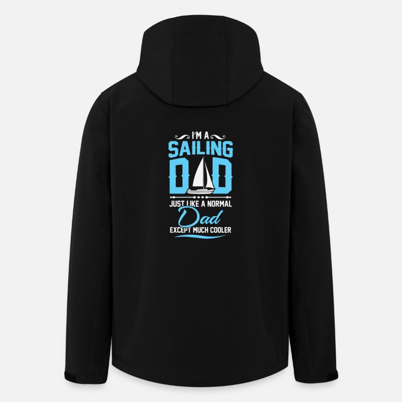 Sailing dad - Recycelte Männer Softshell-Jacke von Stanley/Stella - Schwarz