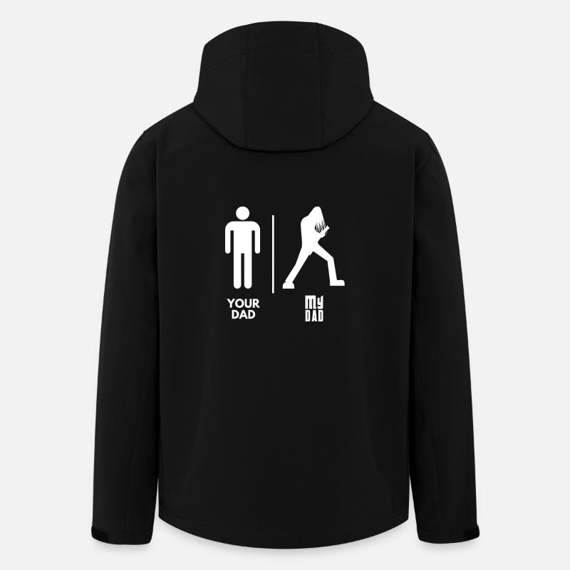 Rock Dad - Veste softshell homme en polyester recyclé Stanley/Stella - noir