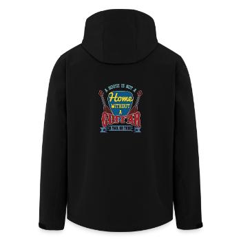 Guitare - Veste softshell homme en polyester recyclé Stanley/Stella - noir - Dos - AI Model Male 185 light (185cm)