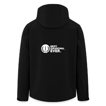 Best grandma ever - Recycelte Männer Softshell-Jacke von Stanley/Stella - Schwarz - Hinten - AI Model Male 185 light (185cm)