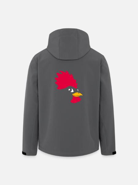 Chicken face hens shirt hen gift funny - Men’s Recycled Softshell Jacket by Stanley/Stella - black