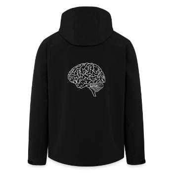 cerveau - Veste softshell homme en polyester recyclé Stanley/Stella - noir - Dos - AI Model Male 185 light (185cm)