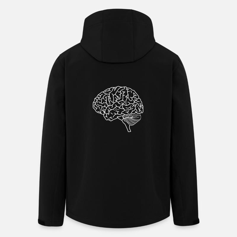 cerveau - Veste softshell homme en polyester recyclé Stanley/Stella - noir