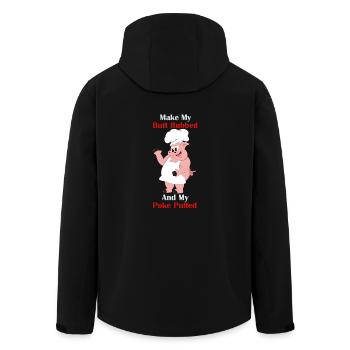 Make My Butt Rubbed And My Poke Pulled Griller - Men’s Recycled Softshell Jacket by Stanley/Stella - black - Back - AI Model Male 185 light (185cm)