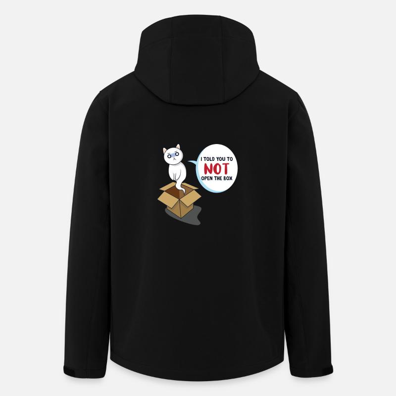 Le chat de Schrödinger - Veste softshell homme en polyester recyclé Stanley/Stella - noir