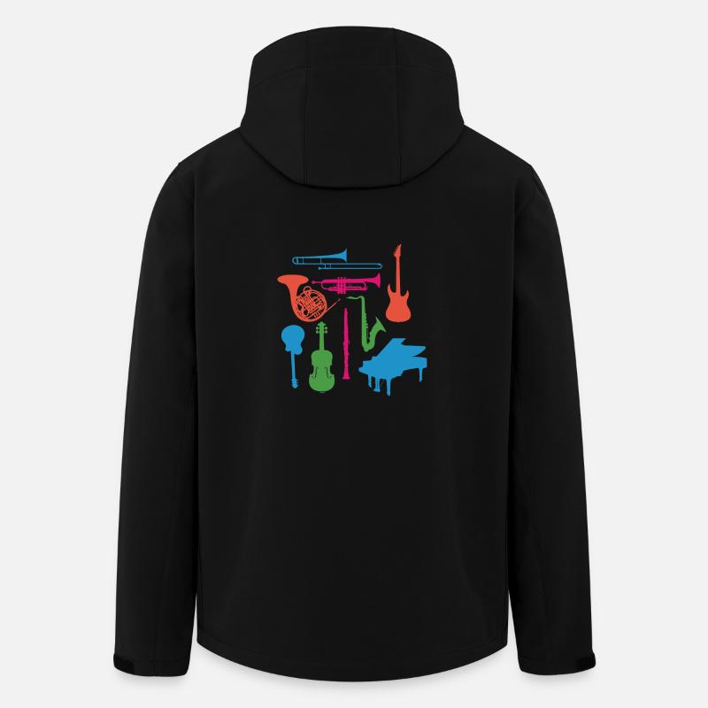 Musical Instruments - Men’s Recycled Softshell Jacket by Stanley/Stella - black