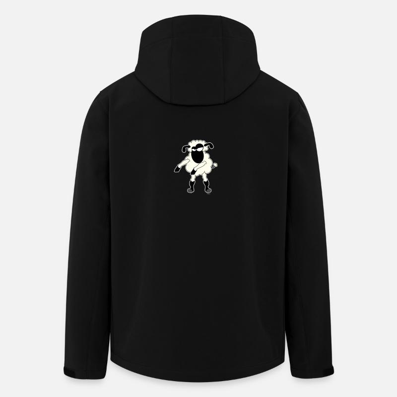 Floss Dance Move Schafe - Recycelte Männer Softshell-Jacke von Stanley/Stella - Schwarz
