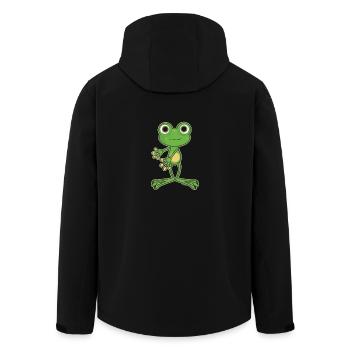 Floss Dance Move Frosch - Recycelte Männer Softshell-Jacke von Stanley/Stella - Schwarz - Hinten - AI Model Male 185 light (185cm)