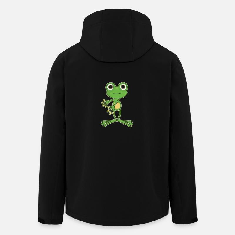 Floss Dance Move Frog - Men’s Recycled Softshell Jacket by Stanley/Stella - black