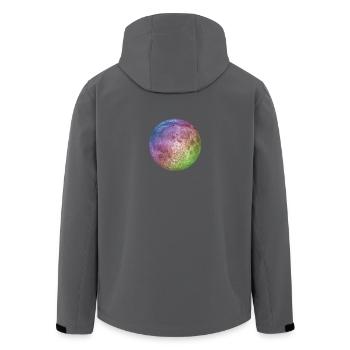 Vollmond - Recycelte Männer Softshell-Jacke von Stanley/Stella - Schwarz - Hinten - AI Model Male 185 light (185cm)