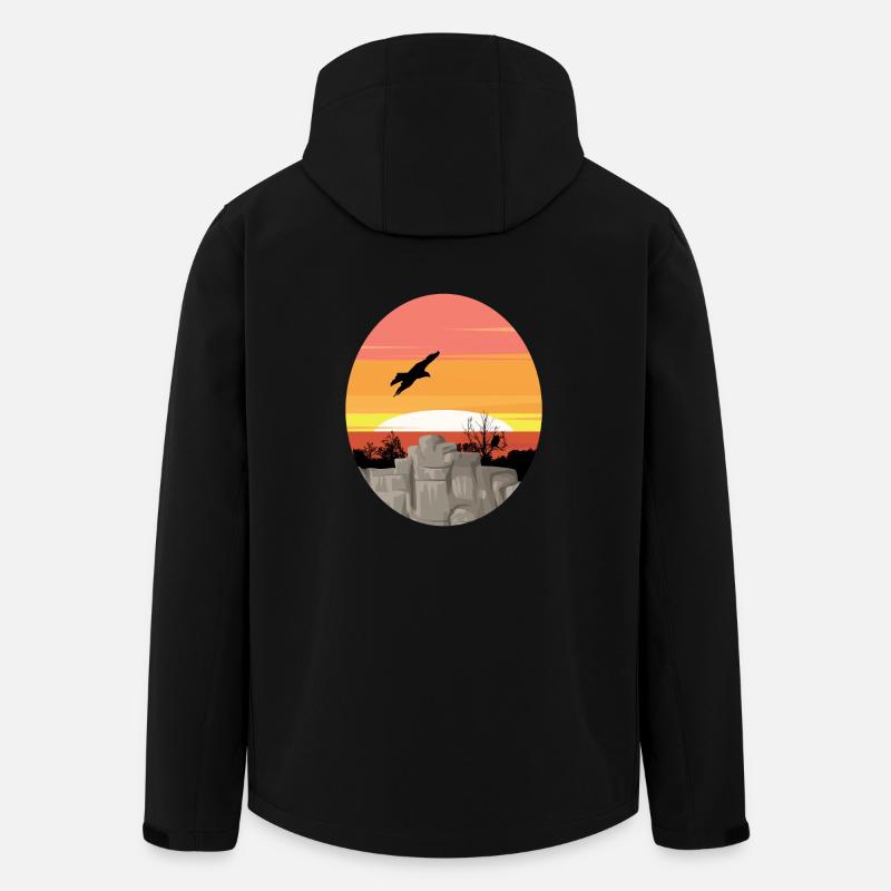 Feel nature - Feel the Nature - Men’s Recycled Softshell Jacket by Stanley/Stella - black