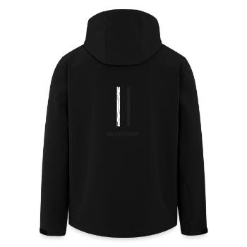 Be different - Men’s Recycled Softshell Jacket by Stanley/Stella - black - Back - AI Model Male 185 light (185cm)