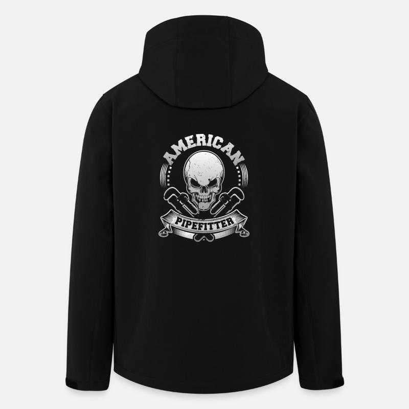 American Pipefitter - Recycelte Männer Softshell-Jacke von Stanley/Stella - Schwarz