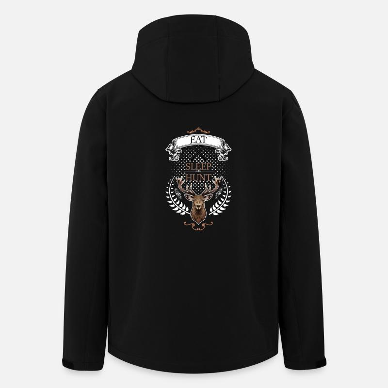 Eat, Sleep, Hunt! - Recycelte Männer Softshell-Jacke von Stanley/Stella - Schwarz