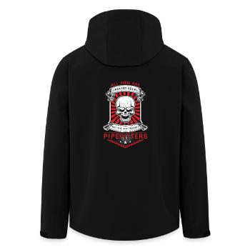 Les meilleurs hommes deviennent des tuyauteurs - Veste softshell homme en polyester recyclé Stanley/Stella - noir - Dos - AI Model Male 185 light (185cm)