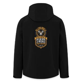 Bow hunting - Recycelte Männer Softshell-Jacke von Stanley/Stella - Schwarz - Hinten - AI Model Male 185 light (185cm)